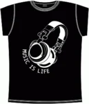 Music Is Life Black